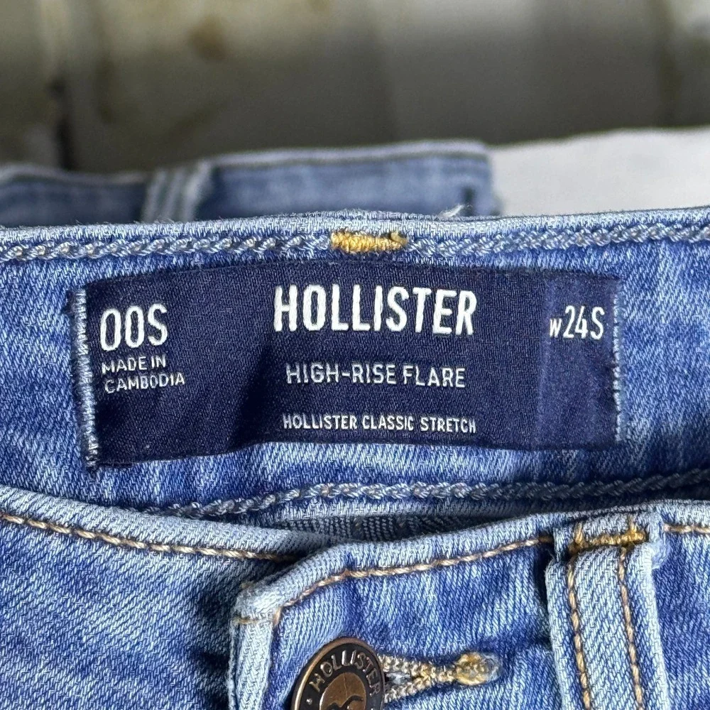 Abercrombie & Fitch Hollister Womens Bootcut Jeans Blue Distressed 24 Lot of 3 - Picture 9 of 10